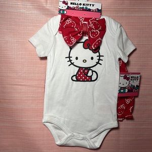 NWT 3 Piece Hello Kitty Baby Set